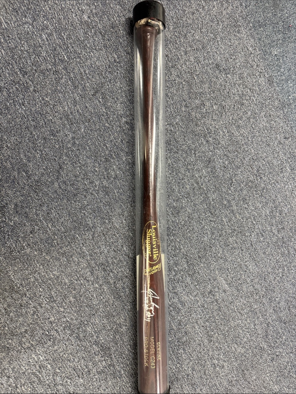 Louisville Slugger Wood Baseball Bat - signed Jason Bay